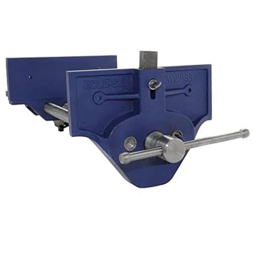 Image of Eclipse Professional Tools EWWPS9 9" Plain Screw Woodworking Vice, Blue