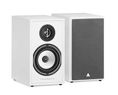 Image of Triangle - BOREA BR02 Hi-Fi Bookshelf Speaker - Admissible Power 80W - Output 89 dB/W/m - Versatile Music and Home Cinema - 176 x 310 x 274 mm - White (Pair)