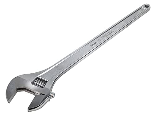Image of Faithfull FAIAS600MC Chrome Adjustable Wrench Spanner 600mm (24in) Capacity 62mm