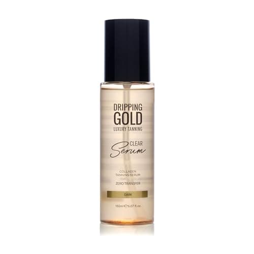 Image of Dripping Gold Luxury Tanning Clear Serum Dark | Transparent, Streak-Free & Hydrating Self Tanner | Infused with Hyaluronic Acid & Vitamin E | 150ml