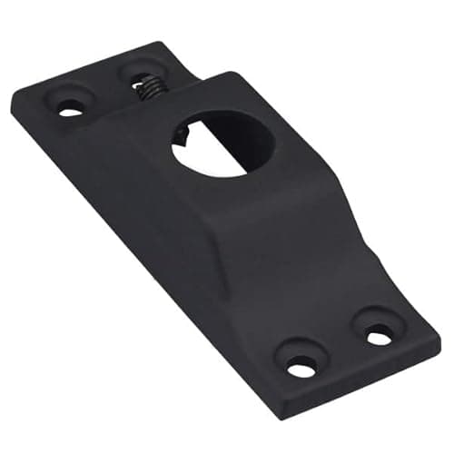 Image of Jackson Woodturners Black Landing Fitting for Round Metal Spindles (1 Pair pk)