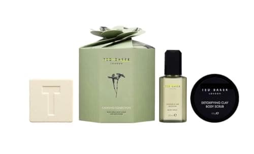 Image of T BAKER Relax and Unwind Gift Set - Calming Collection set Jasmine & Lime Blossom Body Spray Scrub Fizzers- TED B luxurious collection