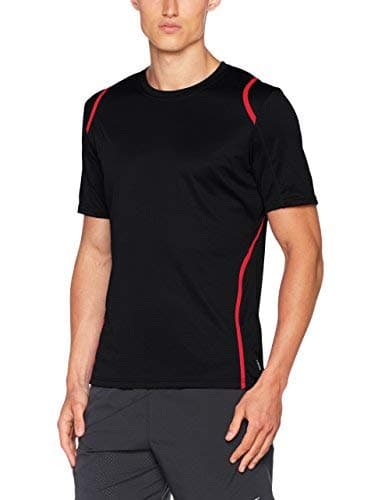 Image of Kustom Kit Men's Kk991 Sports Top, Black (Black/Red), XL UK