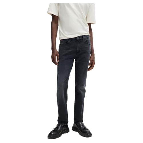 Image of HUGO Men's HUGO 708 Jeans_Trousers, Black7,