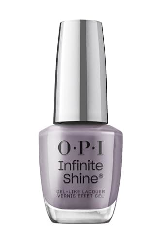 Image of OPI Infinite Shine Nail Polish - Endure & Allure - Gel Like & Long Lasting Dark Purple Nail Polish - with Pre-Cured Gel Technology & OPI Pro-Wide Brush (15ml)