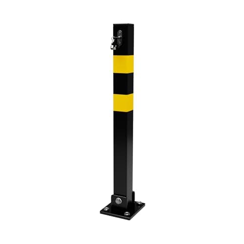 Image of Streetwize SWWL9 Folding Parking Post Square, 3 Keys, Visual Theft Deterrent, for Parking Spaces & Driveways, 700mm x 50mm