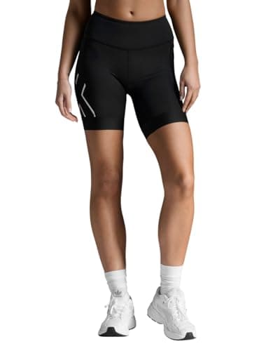 Image of 2XU Women's Core Tri 6 Inch Shorts - Black/White - Medium