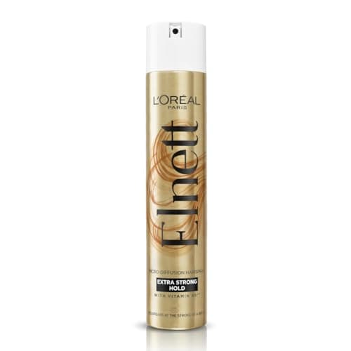 Image of L'Oreal Paris Elnett Extra Strong Hold Hair Spray, gives up to 24H extra strong hold with natural looking shine, feels clean and ready to restyle, 400ml