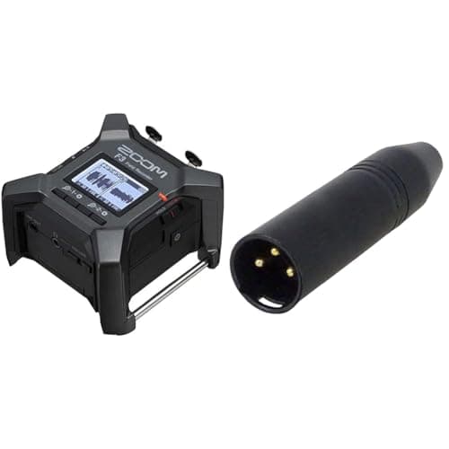 Image of Zoom F3 MultiTrack Field Recorder & RØDE VXLR Mini-jack to XLR Adaptor,Black