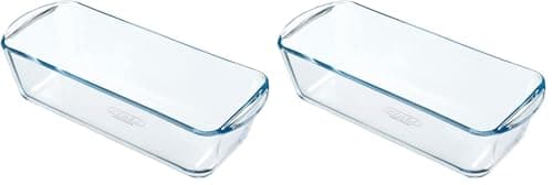 Image of Pyrex Bake & Enjoy Glass Loaf Dish high Resistance 28x12x8 cm (Pack of 2)