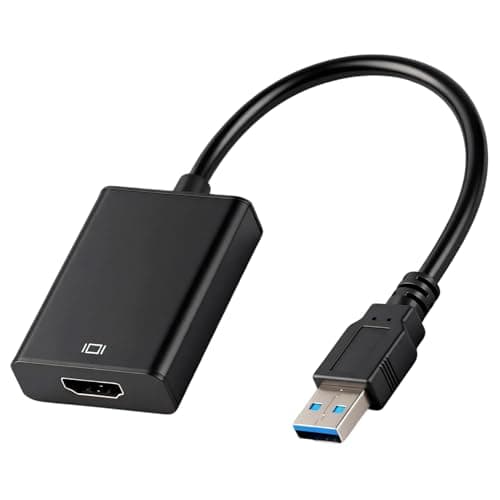 Image of USB to HDMI Adapter, 1080P HD Video Audio Converter, USB 3.0/2.0 to HDMI for Multiple Monitors, PC, Laptop, Projector, Mirror & Extend Display, Compatible with Windows 11/10/8/7, Driver Required