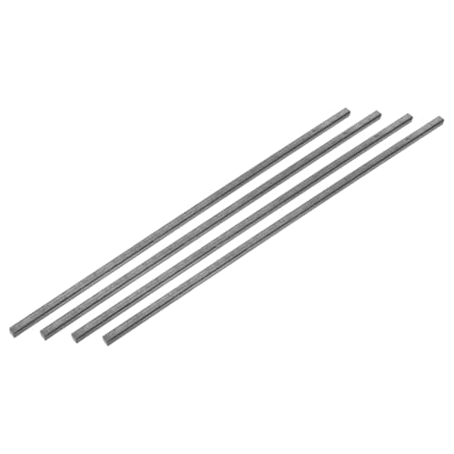 Image of sourcing map 4Pcs Square Steel Bar Stock, 1/4"x1/4"x12"(6mmx6mmx305mm) A36 Square Steel Rod Bars Precision Key Stock for Keyways Structural Support Industrial Machinery DIY Craft