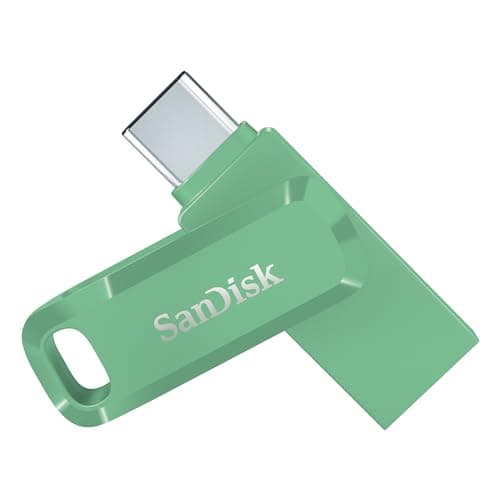 Image of SANDISK Ultra Dual Drive Go, USB Type-C & Type-A Flash Drive 128GB (Memory stick up to 400MB/s, Reversible Type-C and Type-A connectors for Android Smartphone, Tablets and Mac) Green