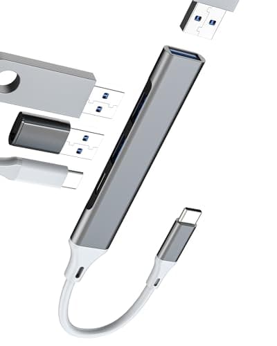 Image of USB OTG 3.0 Hub USB C Adapter Type C Macbook Adaptor Port Cable Splitter (4in1)Converter Multiport for iPhone 17 16 15 Pro Max Compatible with Samsung Galaxy S25 Ultra for Apple for iPad Data Transfer