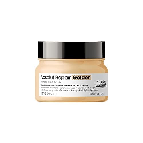 Image of L'Oréal Professionnel Repairing Hair Mask for Damaged and Dry Hair, with Quinoa, Series Expert, Absolut Repair Gold Mask, 250 ml