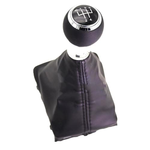 Image of KHOFVSXWD Car Gear Knob Shifter Auto Manual Gear Knob Cover Compatible with A1 2011 2012 2013 2014 2015 2016 2017 2018 5 6 Speed Car Manual Gear Stick Shift Knob Cover(5 Speed Set)