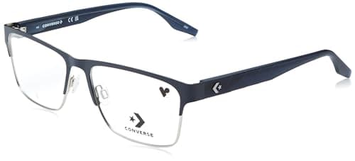 Image of Converse CV3019 412 Matte Converse Navy Eyewear Man Metallo, Modified Rectangle, 55