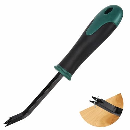 Image of Staple Removers Heavy Duty Staple Remover Tool Strength Staple Puller Removing, Upholstery Stapler Puller Lifter for Carpet, Wood, Floor, Furniture, Construction, Photo Frame-Green