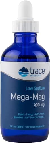 Image of Trace Minerals Mega-Mag 118ml, 30 Servings | Liquid Magnesium Supplement for Vitality & Energy Support - Muscle, Bone & Nerve Health - Natural Daily Drops - Non-GMO, Vegan & Gluten-Free