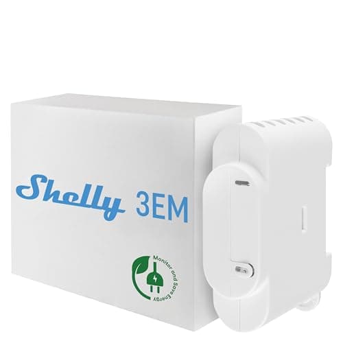 Image of Shelly 3EM | 3-Channel WiFi Smart Energy Meter with Contactor Control - 120A (per channel) | Compatible with Alexa & Google Home | Remote control iOS Android App | Solar/Net Metering | No Hub Required