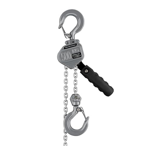 Image of Wiltec Lever Chain Hoist 500 kg Lifting Height 1.5 m Equipment for Lifting and Lowering Heavy Loads in Workshops, Warehouses and Construction Sites, Manual Hoist