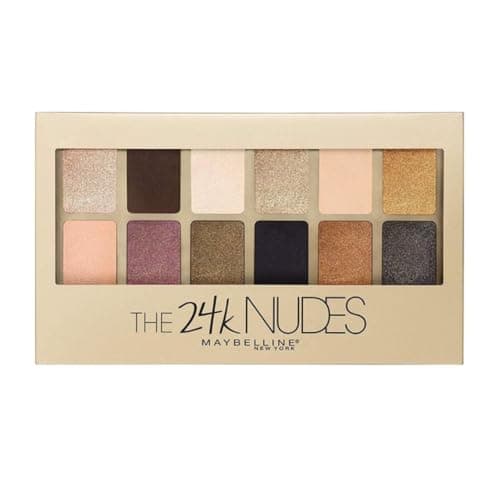 Image of Maybelline 24 Karat Nudes Eye Shadow Palette, Beige, 9.6 g