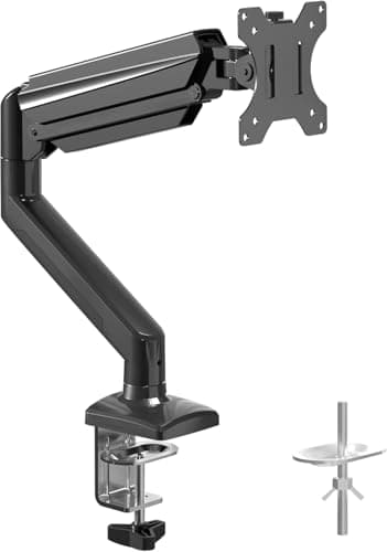 Image of Suptek MD01A Monitor Mount for 13-34 Inch LED LCD Screen up to 9 kg, Monitor Arm with Gas Spring, 360° Rotate Height Adjustable Swivel Tilt, Tool Free Adjustable VESA 75 x 75/100 x 100mm