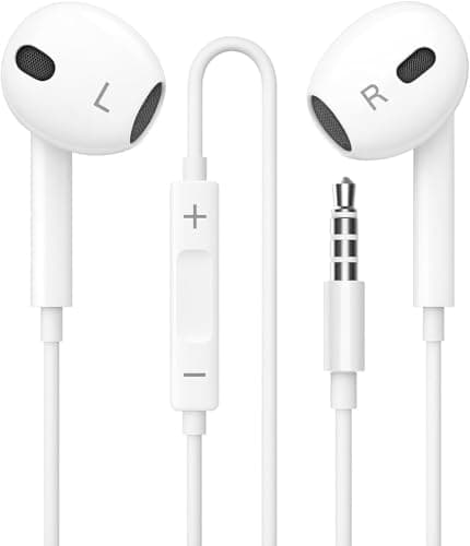 Image of KP TECHNOLOGY Alcatel 1S 2020 / Alcatel 1B 2022 / Alcatel 1S 2021 / Alcatel 3L 2021 / Alcatel 1C / Alcatel 1V / Alcatel 3X 2020-In-Ear Earphones Headphones Headset Earbuds with In-Line Remote Control