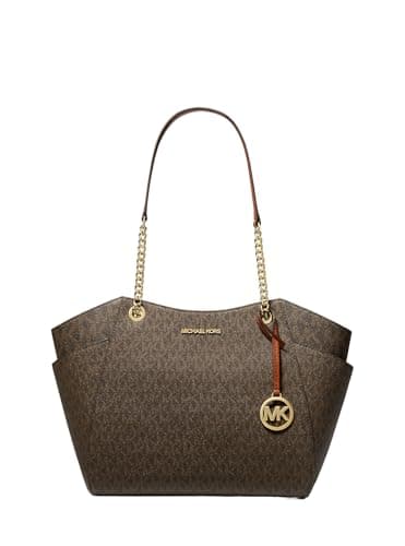 Image of Michael Kors Jet Set Travel, White, Brown, Large