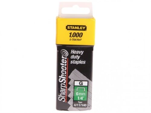 Image of Stanley Heavy Duty Staple 6MM (1000) 0-TRA704T