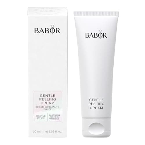 Image of BABOR Gentle Exfoliating Cream for all skin types, Mild facial scrub, Preparation for skincare and self-tanner, Cleansing, Without alcohol, Vegan formula, 1 x 50 ml