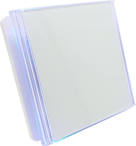Image of CubeTECH CTQF100t Smart LED 4" Inch Bathroom Extractor Fan with Timer Overrun Delay. White Glass High Airflow Silent Bathroom Fan | Toilet Ventilation | Kitchen Ceiling Extractor | Fan Shower 240v