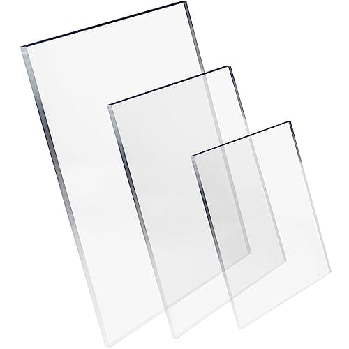 Image of Pixly® Crystal Clear Acrylic Perspex Plastic Sheet | Transparent | A5 A4 A3 | 2mm/3mm/5mm Thickness - Multipurpose Crafting, DIY and More (Thickness: 2mm, A5-210mm x 148mm)