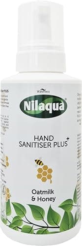 Image of Nilaqua Fragranced Foaming Hand Sanitiser, Oatmilk and Honey Scent, Long Lasting Protection, Suitable for All Skin Types 500ml