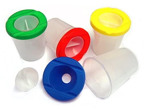 Image of Major Brushes Non-Spill Paint Pots - Pack of 4
