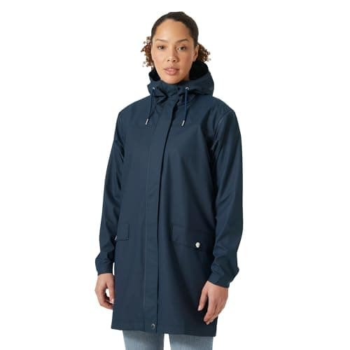 Image of Helly Hansen Women's W Moss Rain Coat, Navy, L