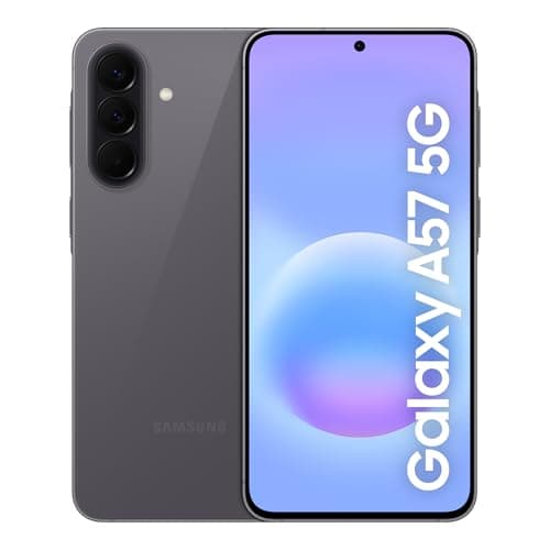 Image of Samsung Galaxy A57 5G, Slim Smartphone, Awesome Intelligence Features, 8GB, 256GB Storage, 50MP Wide-Angle Camera, Up To 2-Day Runtime, Awesome Charcoal, 3 Year Extended Warranty (UK Version)