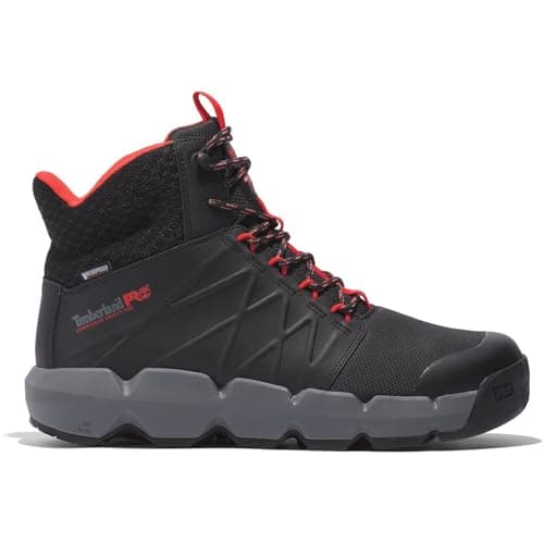Image of Timberland Pro Morphix 6" Safety Boot Black/Red UK 8 Black/Red UK 8 Black/Red