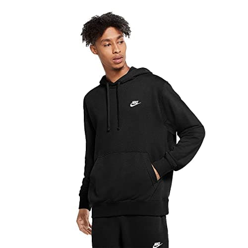 Image of Nike CZ7857 M NSW CLUB HOODIE PO FT Sweatshirt mens black/black/white L