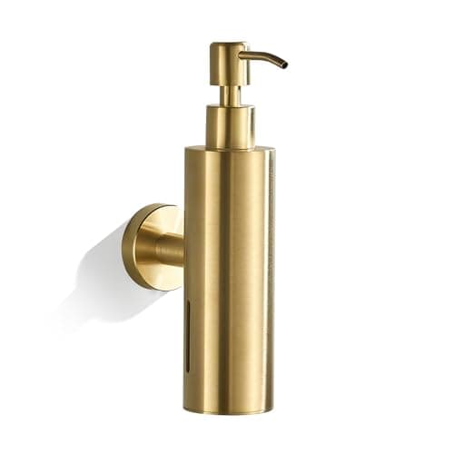 Image of TINYROW Wall Soap Dispenser, Brushed Gold