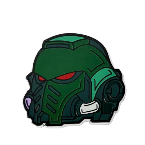 Image of Starforged Warhammer 40K Brooch Space Marines Pin Badge Refrigerator Magnet Men's Metal Chapter Badge Dark Angels
