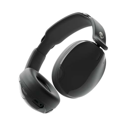 Image of Skullcandy Hesh 540 ANC Wireless Over-Ear Bluetooth Headphones with THX Spatial Audio, Active Noise Cancelling, Personalized Sound, Up to 65 Hours Battery, Microphone for iPhone Android - True Black