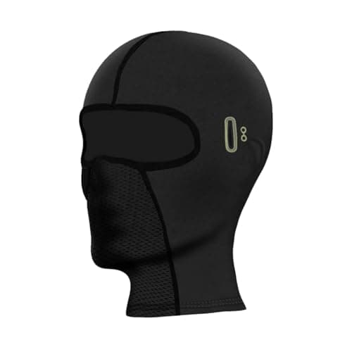Image of Homaskylynn Windproof Full Face Mask Cover for Outdoor Sports Ice Silk Breathable Shiesty Cooling UV Protective Thin for Men Women(Black,Short with Holes)