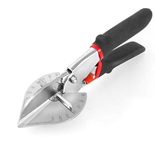 Image of Multi Angle Miter Shear Cutter Hand Tools,45-135 Degree Adjustable Angle Scissors Trim Shears Tools for Vinyl Wood Molding Trim