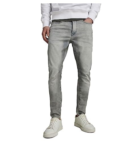Image of G-STAR Men's D-Staq 3D Slim Jeans, Grey (antic faded radium D05385-9882-C587), 32W / 32L