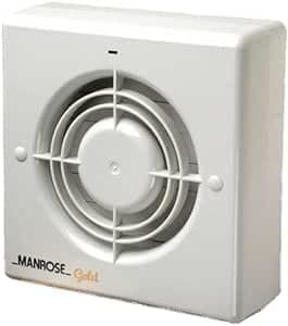 Image of Manrose MG100 4" 100mm Gold Range Extractor Bathroom Wall/Ceiling Fan (MG100T - Timer)