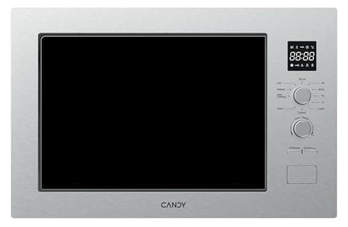 Image of Candy 38cm, 25 litre Built-in Microwave, 700w Grill, 800w Microwave, 5 power levels, 8 functions, defrost programs, rotary control- Stainless Steel 31 x 60 x 39cm- CA38FL7NWXUK