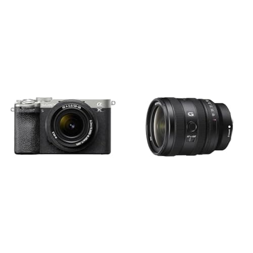 Image of Sony Alpha 7CII Full-Frame Mirrorless Camera Silver + SEL2860 Compact Standard Zoom Lens + SEL2450G F2.8 Standard Zoom Lens