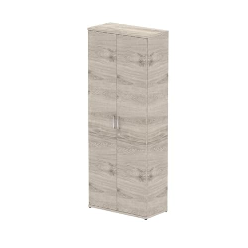 Image of Dynamic Office Solutions Impulse Cupboard 4 Sizes Grey Oak 2000