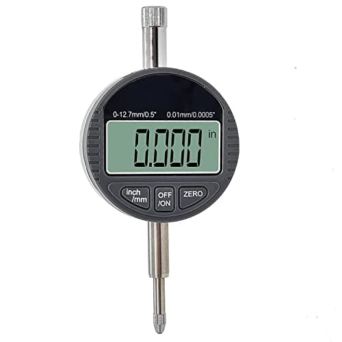 Image of KATSU Digital Dial Indicator 0.01mm/0.0005" DTI Dial Test Gauge Probe 0-12.7mm Large LCD High Precision Measuring Tools 401121
